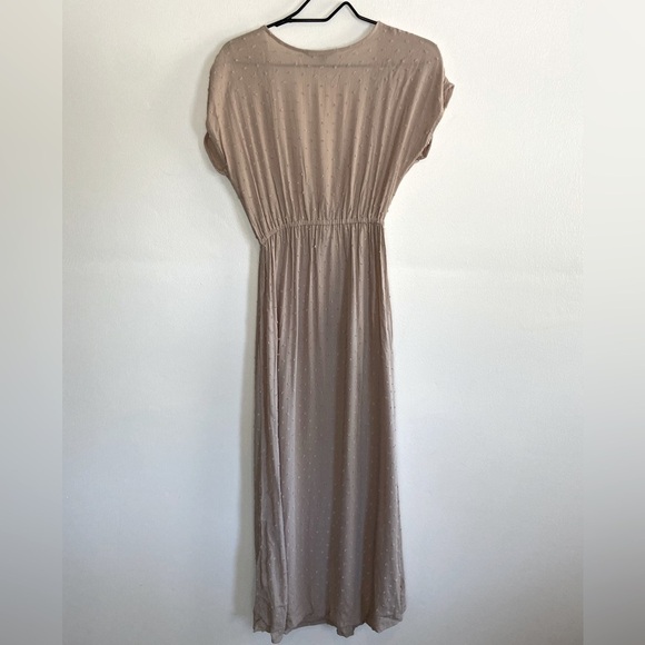 Spiaggia Dolce Women’s Cover Up Maxi Dress Size XS Polka Dot Color Mauve Pink - Picture 4 of 7